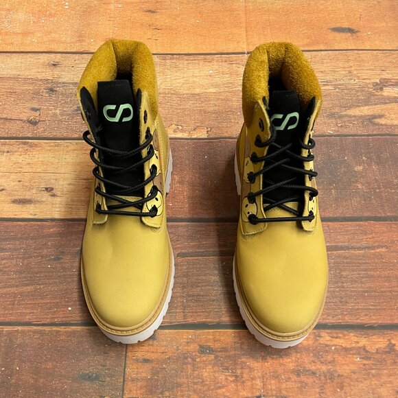 Timberland Women's Stone Street 6 Inch Waterprroof Yellow Boots - Picture 3 of 6